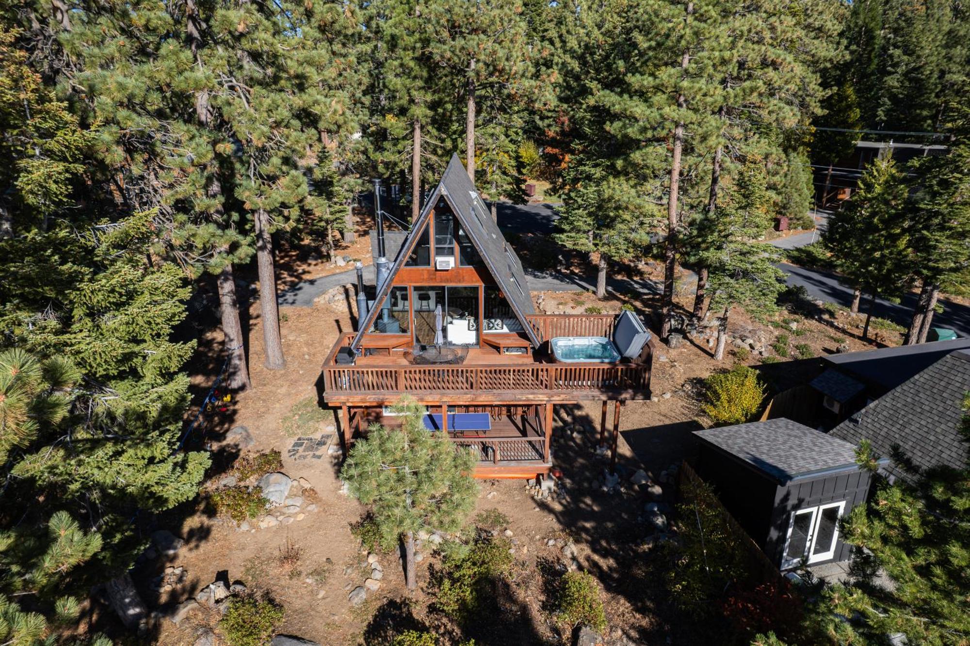 A-Frame Cabin With Hot Tub & Close To Lake Tahoe Tahoe City Exterior photo